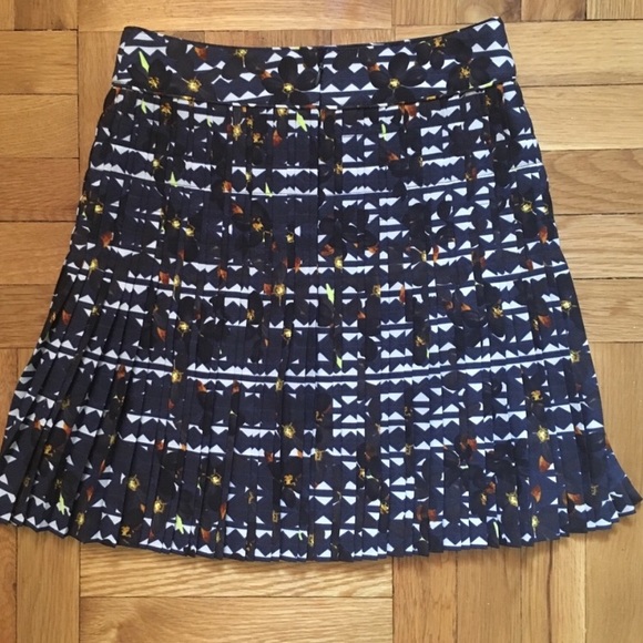 JCrew floral pleated geo skirt - Picture 3 of 8